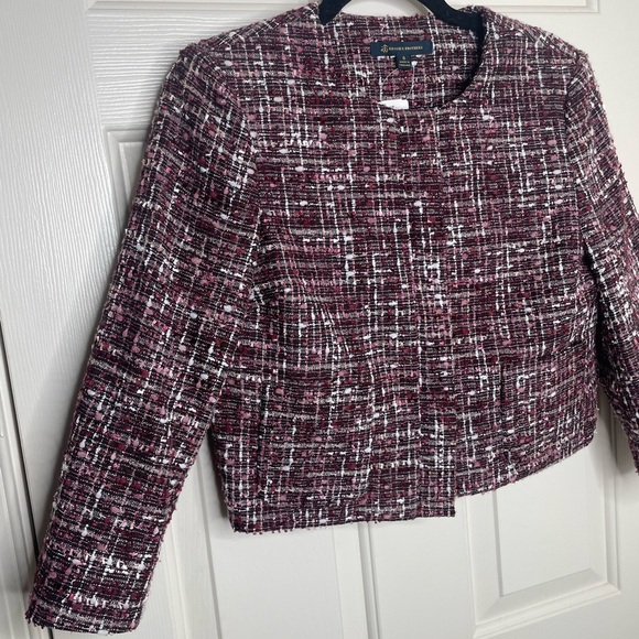 Brooks Brothers Tweed Jacket - Burgundy and White 6 - Picture 2 of 10
